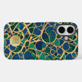 Marine Blauw, Blauwgroen, Emerald Case-Mate iPhone Case (Achterkant (horizontaal))