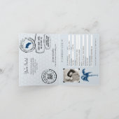 Marine Blauw Costa Rica Paspoort Huwelijk (Binnen)