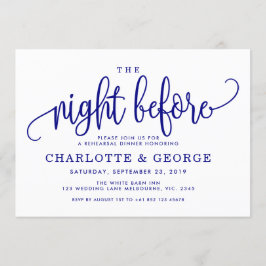 Marine blauw de nacht voor uitnodiging