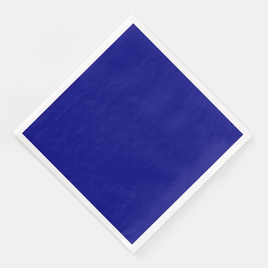Marine Blauw Diner Papier Servet (Hoek)