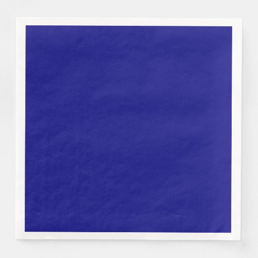 Marine Blauw Diner Papier Servet (Voorkant)