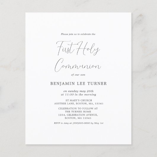 Marine Blauw | Eerste uitnodiging tot inschrijving (Voorkant)