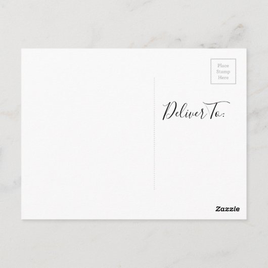 Marine Blauw Elegante bruiloft Dank u Briefkaart (Achterkant)