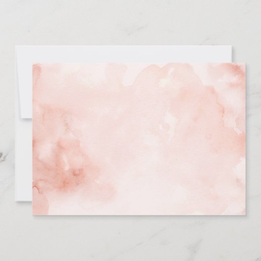 Marine Blauw en Blush Roze Bloemen 4e Verjaardag F Kaart (Achterkant)