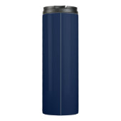 Marine blauw en goud monogram thermosbeker (Achterkant)