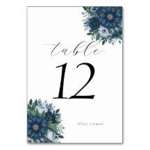 Marine blauw en lichtblauw elegante bruiloft