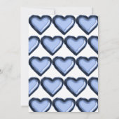 Marine Blauw en Wit Ballon 1e Verjaardag Kaart (Achterkant)