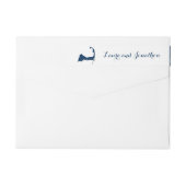 Marine Blauw en Wit Chatham Cape Cod Wedding (Achterkant)