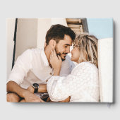 Marine Blauw en Zilver Bruiloft Foto Gastenboek (Achterkant)