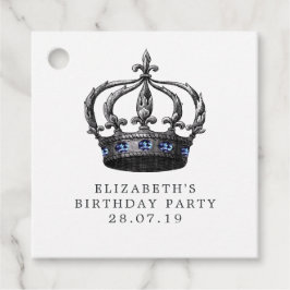 Marine Blauw en Zilveren Zeemeermin Bedankjes Labels