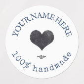 Marine Blauw | Etiketten voor waterdichte logo Labels (Design 1)