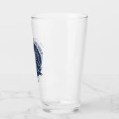 Marine Blauw Familie Lake House nautische anker ri Glas (Links)