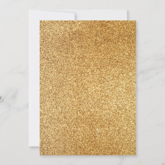 Marine Blauw Goud Bloei Diamant Pensioen Partij Kaart (Achterkant)