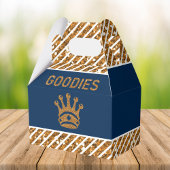 Marine Blauw Goud Koninklijke Prins Kroon Verjaard Bedankdoosjes