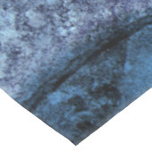 Marine Blauw Goud Marmer Monogram Naam Tafelkleed (Gekanteld)