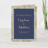 Marine blauw goud zilver holografische glitter Pro Programma (Voorkant)