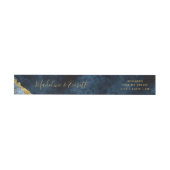 Marine Blauw Gouden Folie Agaat Marmer Monogram Br (Individueel)