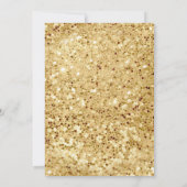 Marine Blauw Gouden Perzik Bloemen Pompoen Huwelij Save The Date (Achterkant)