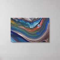 Marine blauw koper metalen wervelingen vloeibaar m