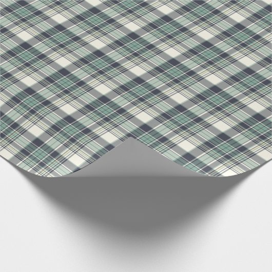 Marine Blauw Kustvlakte Patroon Cadeaupapier (Hoek)