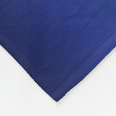 Marine Blauw Metallic Zilver Sparkle Gymnastiek Fleece Deken (Hoek)