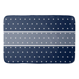 Marine Blauw Modern Patroon Badmat