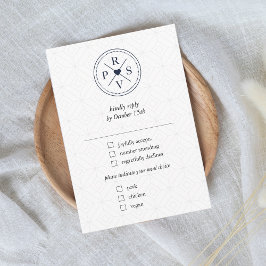 Marine Blauw Paspoort Bestemming Bruiloft Reizen RSVP Kaartje