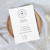 Marine Blauw Paspoort Bestemming Bruiloft Reizen RSVP Kaartje