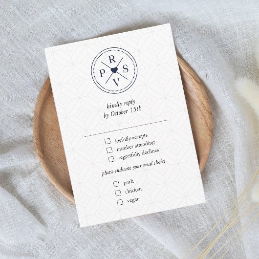 Marine Blauw Paspoort Bestemming Bruiloft Reizen RSVP Kaartje