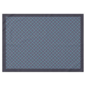 Marine Blauw Picknick Tafelkleed met Klassiek Plak (Voorkant (Horizontaal))