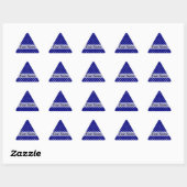Marine blauw polka dot patroon sticker (Vel)