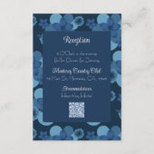 Marine Blauw Tropisch Thema Bruiloft Uitnodigen Be Informatiekaartje (Voorkant)