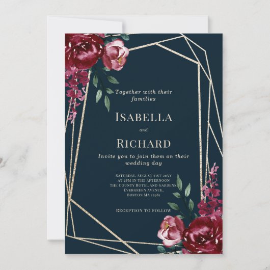 Marine Blauw | Uitnodiging tot weddenschap met Bou (Voorkant)