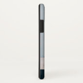 Marine Blauw | Verticaal foto monogram gepersonali Case-Mate iPhone Case (Achterkant/rechts)