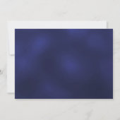 Marine blauw wit foto boog bruiloft kaart (Achterkant)