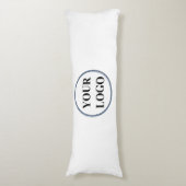 Marine Blauw Wit Glitter Gepersonaliseerde Gift Id Lichaamskussen (Voorkant Verticaal)