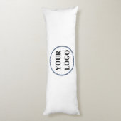 Marine Blauw Wit Glitter Gepersonaliseerde Gift Id Lichaamskussen (Achterkant (Verticaal))