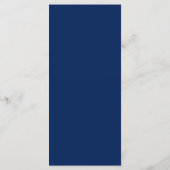 Marine Blauw Wit Strepen Nautisch Thema Menu (Achterkant)