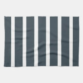 Marine Blauw Wit Verticaal Streeppatroon Theedoek (Horizontaal)