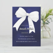 Marine blauw witte boog Sweet 16 Kaart (Staand voorkant)