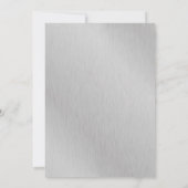 Marine Blauw Zilver String Lights Bloemen Zoet 16 Kaart (Achterkant)