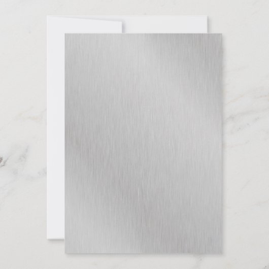 Marine Blauw Zilver String Lights Bloemen Zoet 16 Kaart (Achterkant)