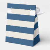 Marine Blauw & Zilveren Bar Mitswa Favor Box Bedankdoosjes (Achterkant)