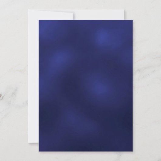 Marine blauw zilveren glitter bruiloft kaart (Achterkant)