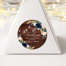 Marine Blauwe Bloemen Rustieke Huwelijk