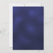 Marine blauwe boog foto save the date (Achterkant)