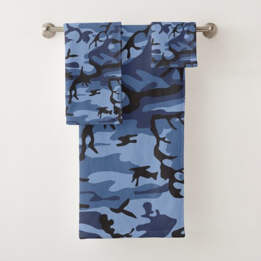 Marine Blauwe Camouflage, Militair, Leger Bad Handdoek (Insitu)