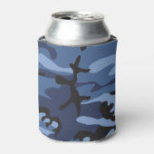 Marine Blauwe Camouflage, Militair, Leger Blikjeskoeler (Blikje Voorkant)