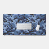 Marine Blauwe Camouflage, Militair, Leger Bureaumat (Keyboard & Muis)