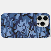 Marine Blauwe Camouflage, Militair, Leger Case-Mate iPhone Case (Achterkant (horizontaal))